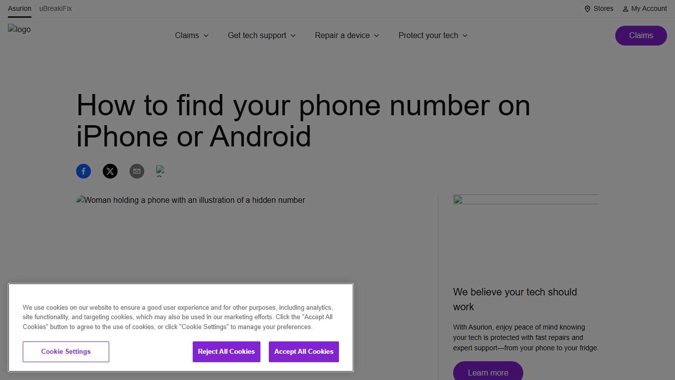 How to find your phone number on iPhone or Android | Asurion